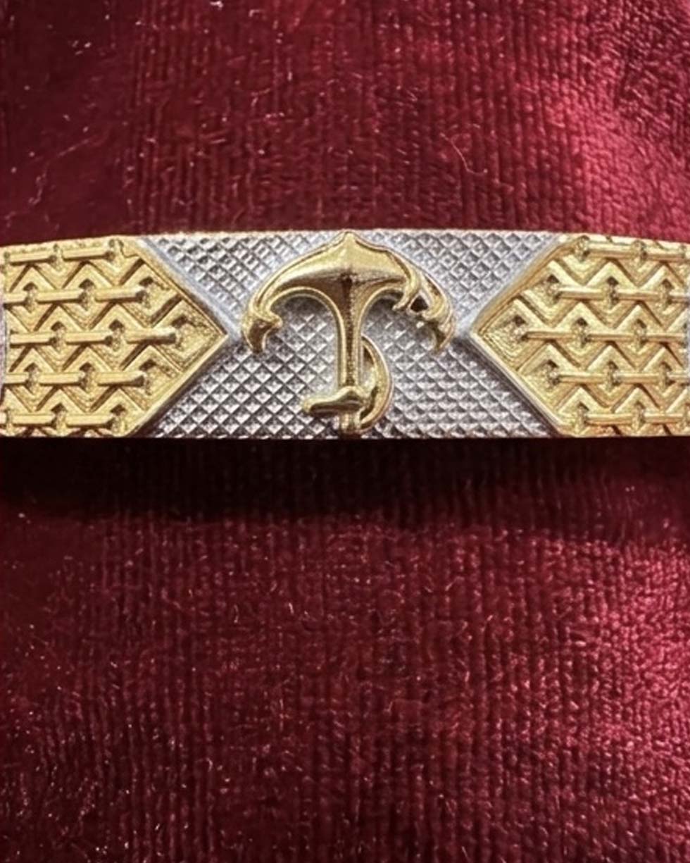Elegant Gold & Silver Finish Designer Bracelet - image 4