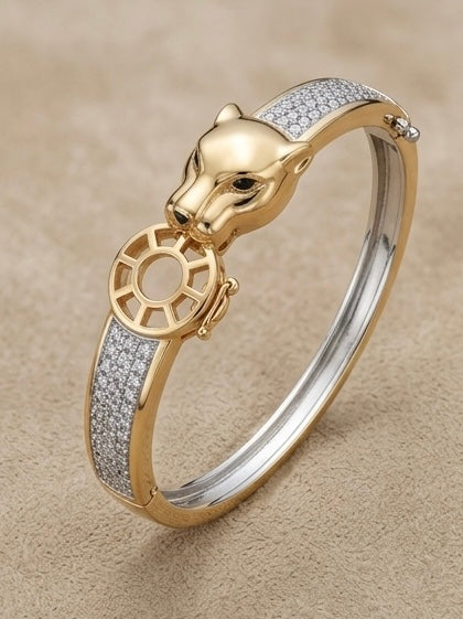 Golden Panther Adjustable Kada for Women - image 3