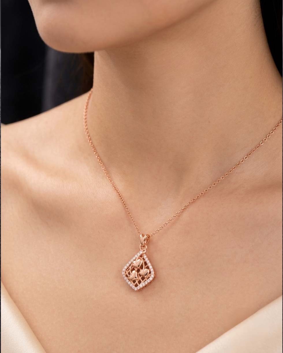 Heart Mesh Pendant - image 3