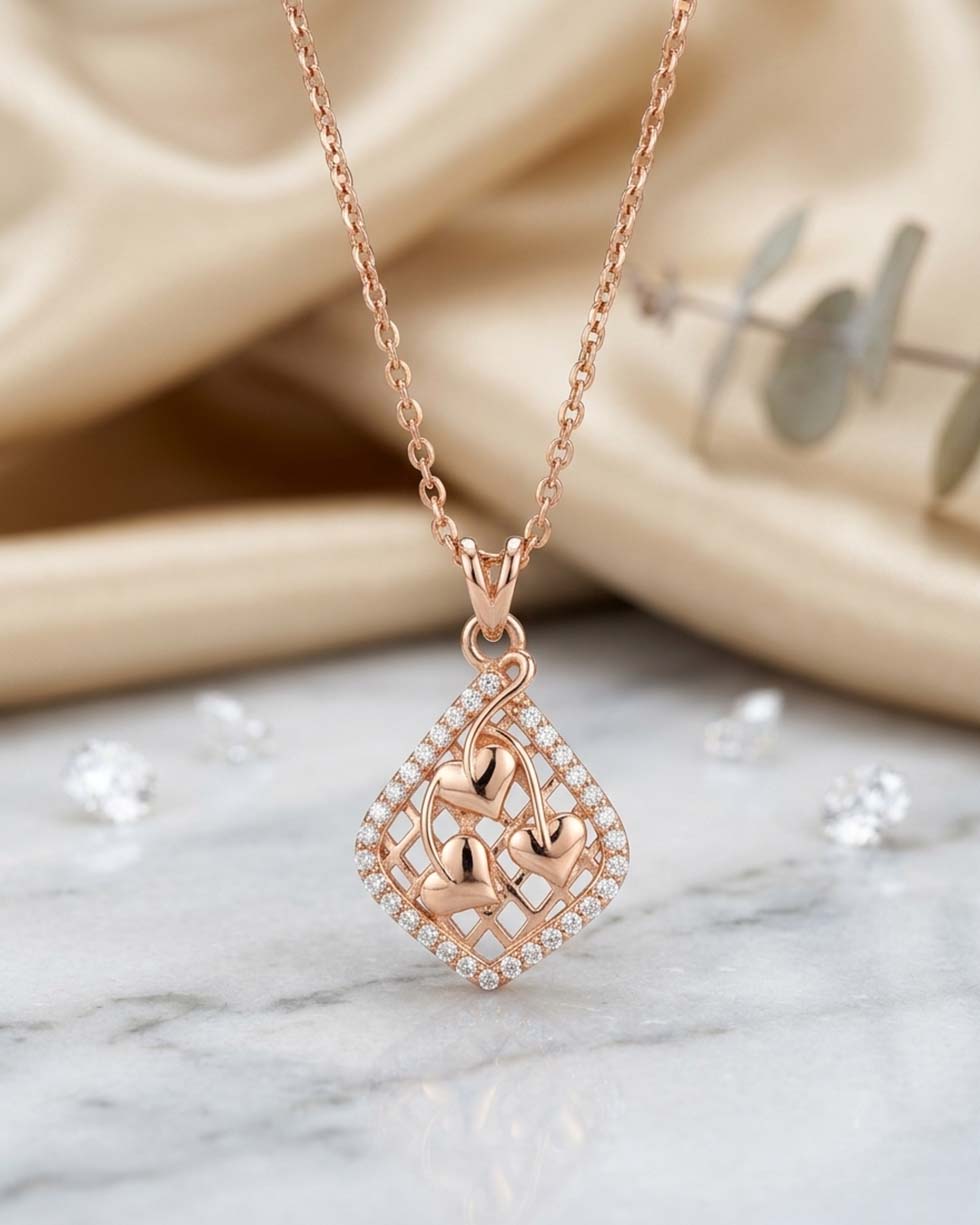 Heart Mesh Pendant - image 2