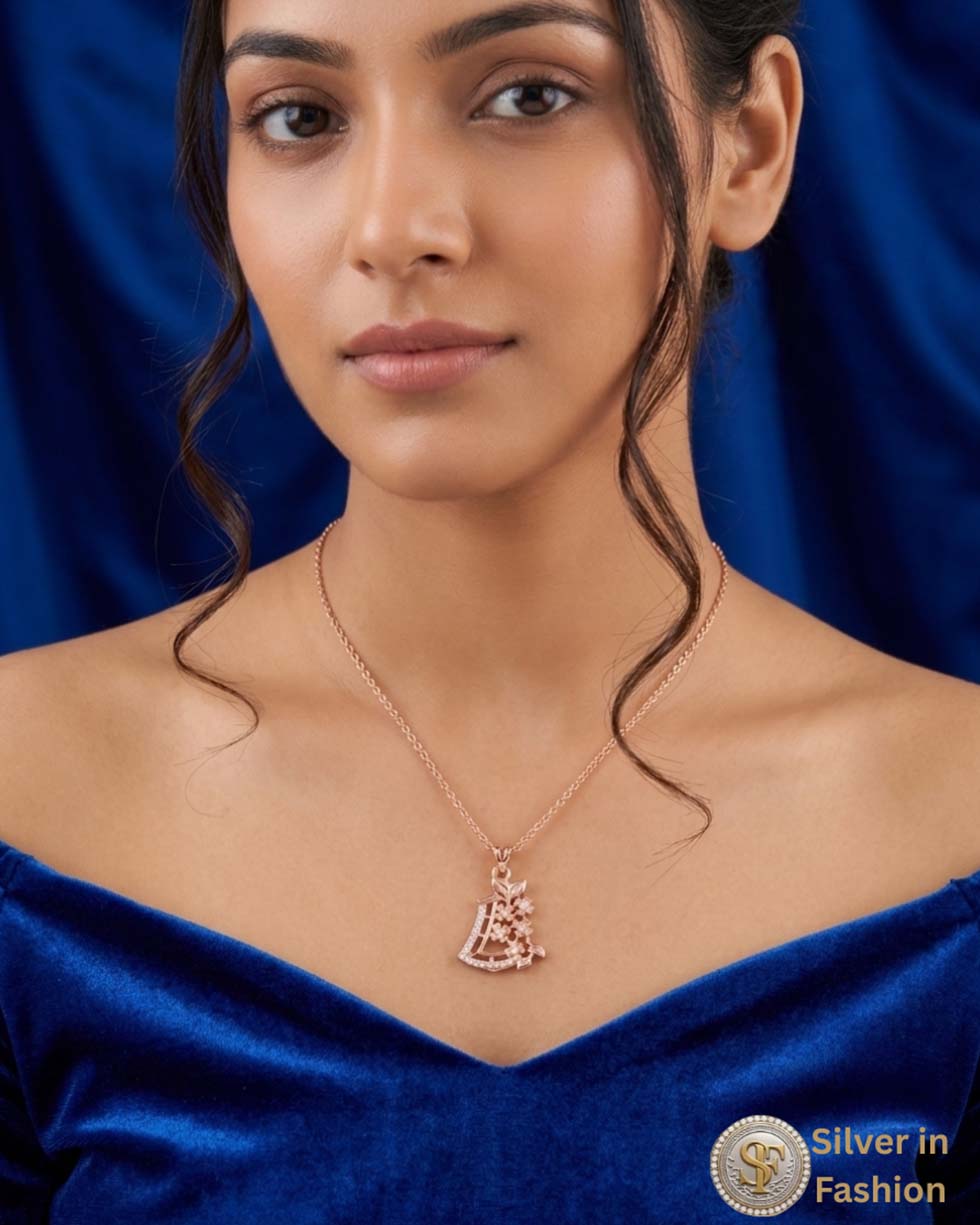 Rose Gold Sailboat Pendant with Chain - image 4