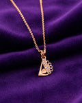 Rose Gold Sailboat Pendant with Chain