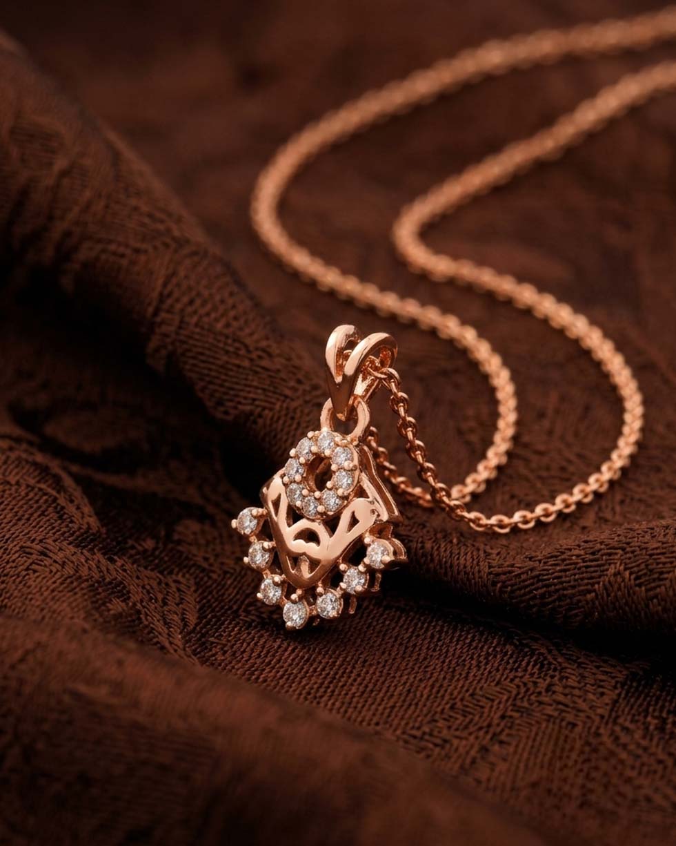 Silver Crown Lace Pendant