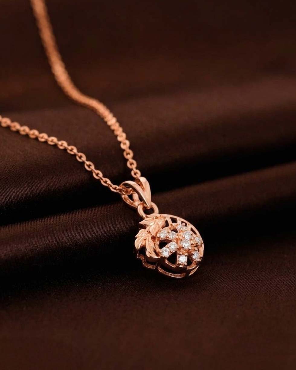 Silver Daisy Disc Pendant - image 2