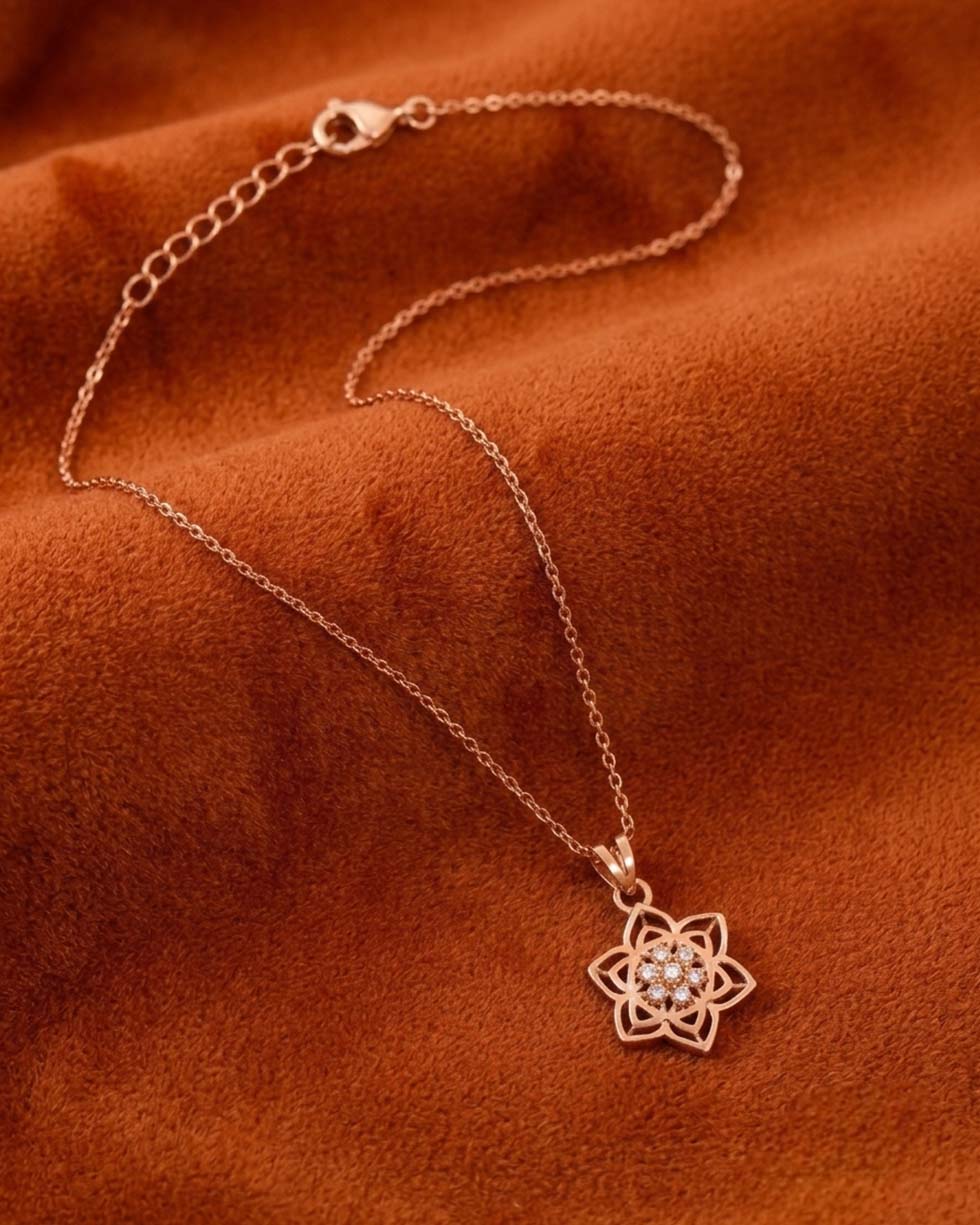 Silver Lotus Pendant