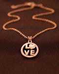 Silver Love Coin Pendant