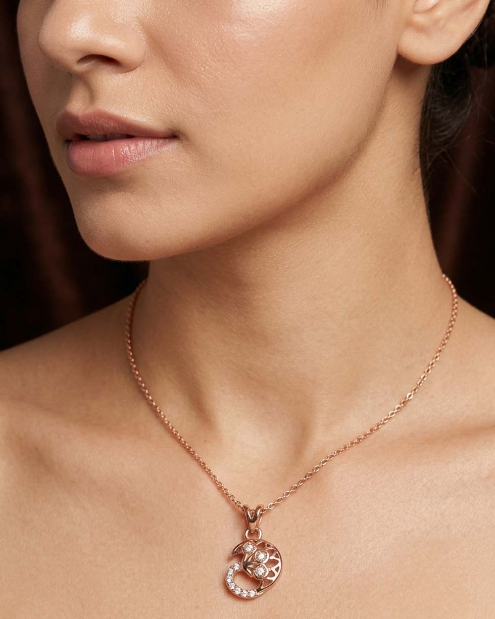 Silver Moon Cluster Pendant - image 2