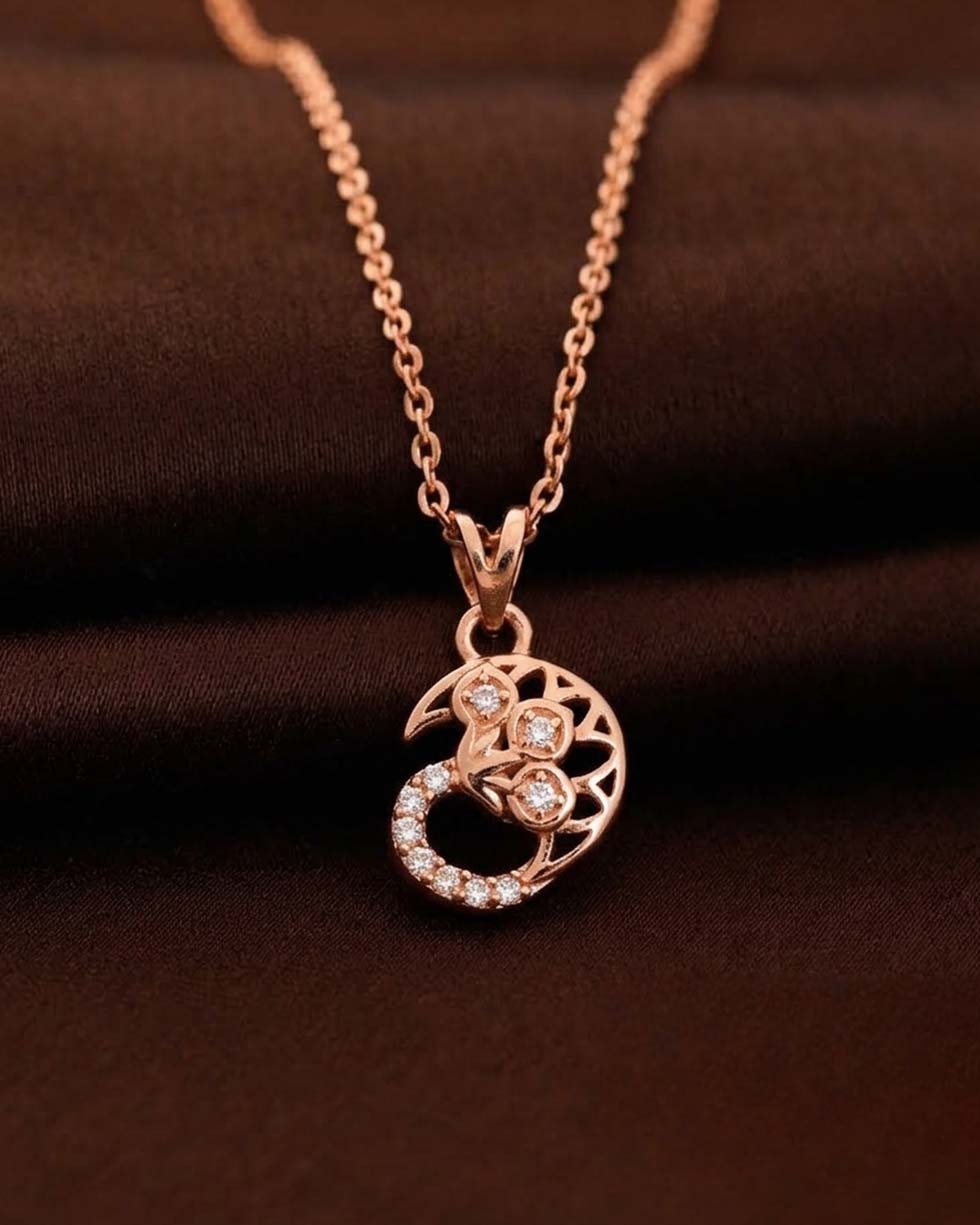 Silver Moon Cluster Pendant - image 3