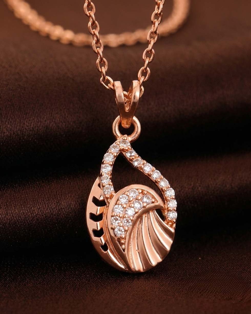 Silver Shell Drop Pendant - image 2