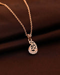 Silver Spiral Leaf Pendant