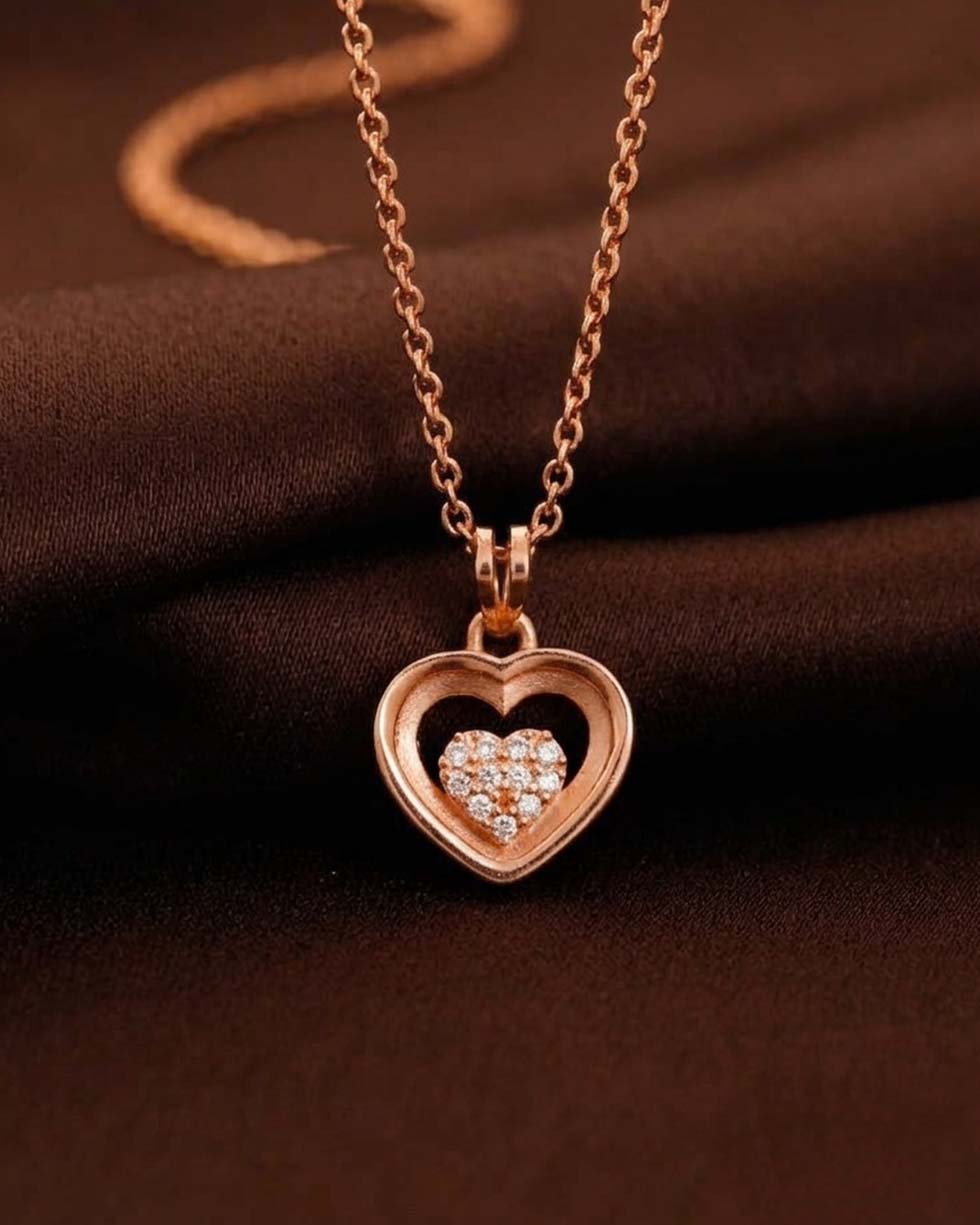 Silver Twin Heart Pendant - image 3